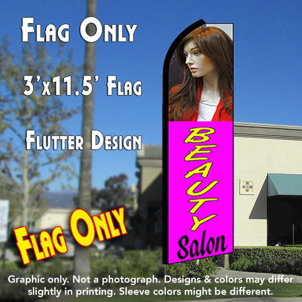 Beauty Salon (Purple)  Windless Advertising Feather Flag Only