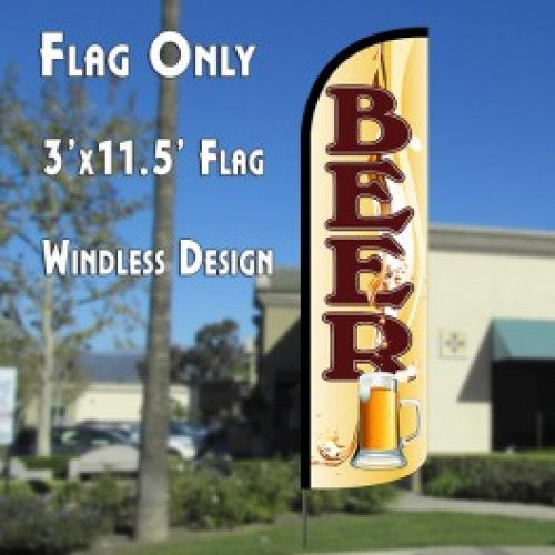 Beer (Mug)  Windless Advertising Feather Flag Only