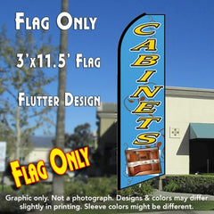Cabinets (Blue)  Windless Advertising Feather Flag Only
