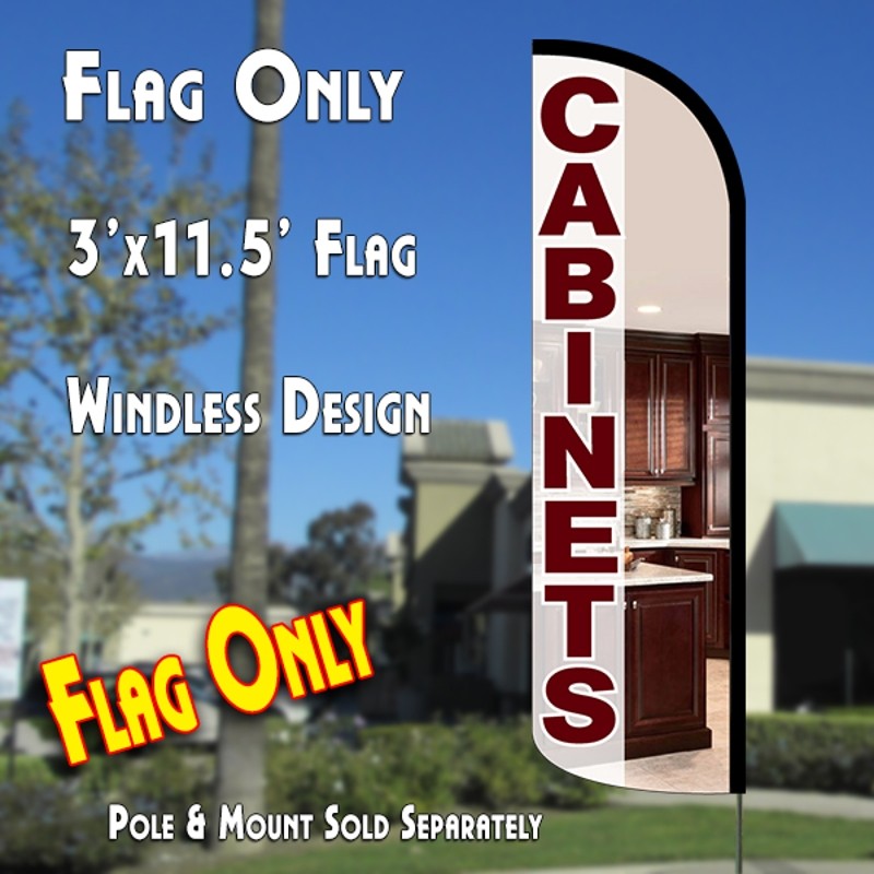 Cabinets  Windless Advertising Feather Flag Only