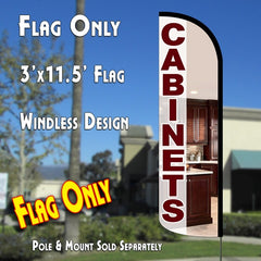 Cabinets  Windless Advertising Feather Flag Only