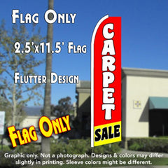 Carpet Sale (Red/Yellow) Windless Advertising Feather Flag Only