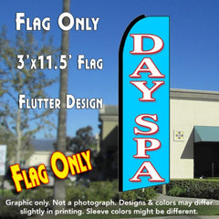 Day Spa (Blue)  Windless Advertising Feather Flag Only