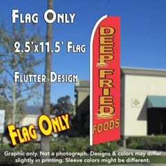 Deep Fried Foods Windless Advertising Feather Flag Only