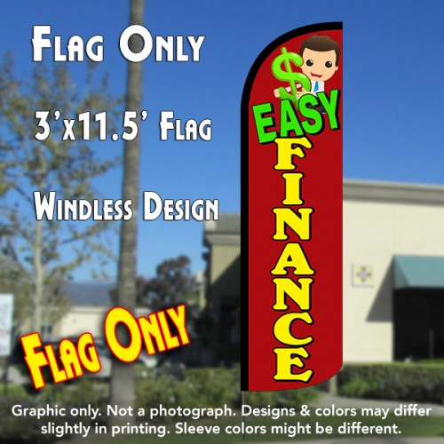 Easy Finance  Windless Advertising Feather Flag Only