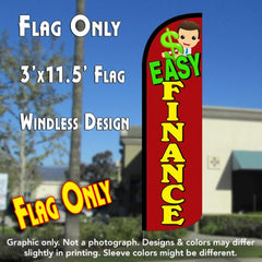 Easy Finance  Windless Advertising Feather Flag Only