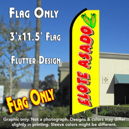Elote Asado  Windless Advertising Feather Flag Only