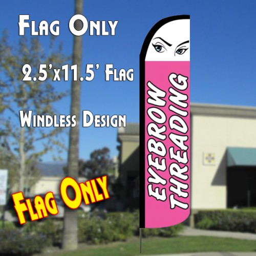 Eyebrow Threading  Windless Advertising Feather Flag Only