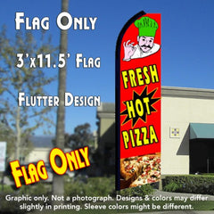 Fresh Hot Pizza (Red)  Windless Advertising Feather Flag Only