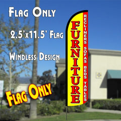 Furniture Sale (Yellow/Red)   Windless Advertising Feather Flag Only