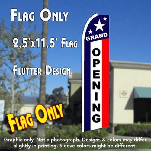 Grand Opening (Patriotic)  Windless Advertising Feather Flag Only