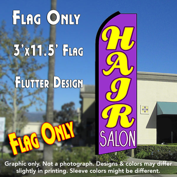 Hair Salon (Purple)  Windless Advertising Feather Flag Only