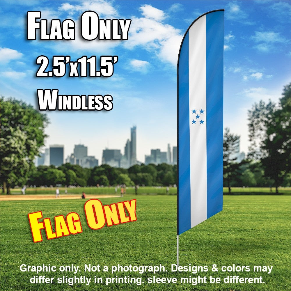 Honduras (Blue)   Windless Advertising Feather Flag Only