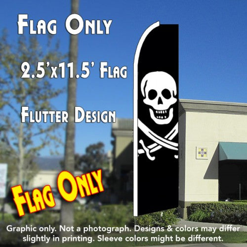 Jack Rackham (Swords) Pirate Windless Advertising Feather Flag Only
