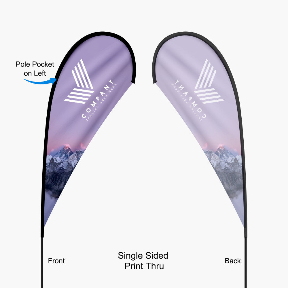 9ft Teardrop Flag (Medium)