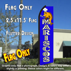 Mariscos (Blue/White)  Windless Advertising Feather Flag Only