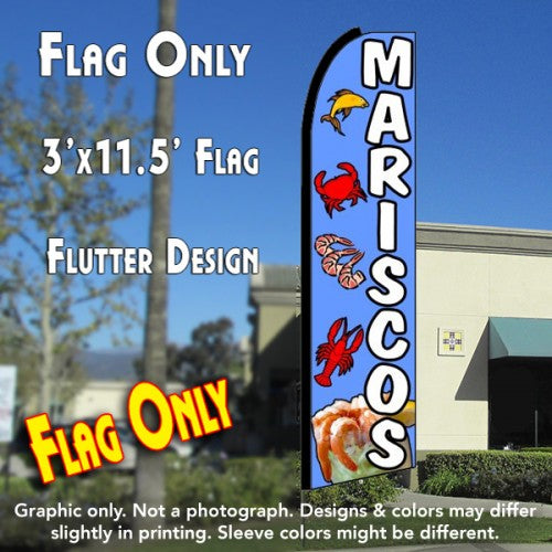 Mariscos  Windless Advertising Feather Flag Only