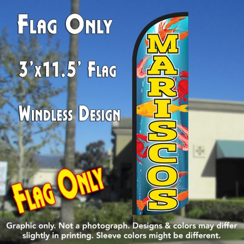 Mariscos  Windless Advertising Feather Flag Only