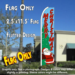 Merry Christmas (Santa) Windless Advertising Feather Flag Only