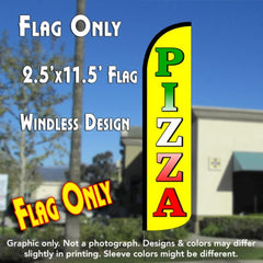 Pizza (Yellow)  Windless Advertising Feather Flag Only