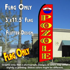 Pozole (Red)  Windless Advertising Feather Flag Only