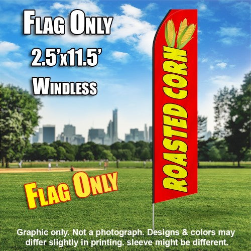 Roasted Corn (Red/Yellow)   Windless Advertising Feather Flag Only