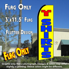 T Shirts (Yellow)  Windless Advertising Feather Flag Only