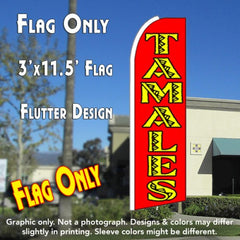 Tamales (Red)  Windless Advertising Feather Flag Only