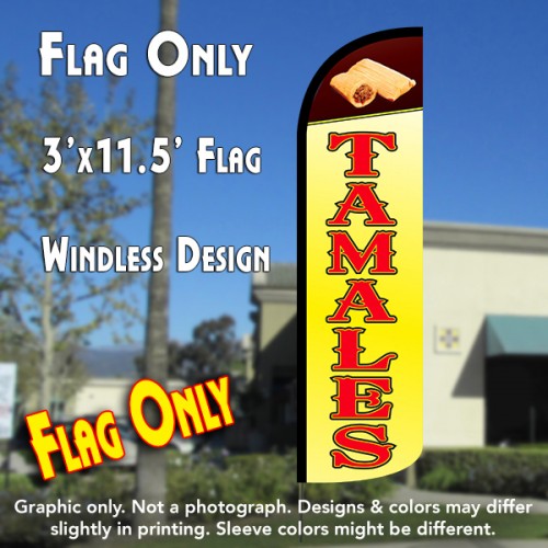 Tamales  Windless Advertising Feather Flag Only