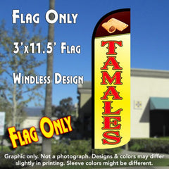 Tamales  Windless Advertising Feather Flag Only