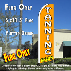 Tanning Salon (Orange)  Windless Advertising Feather Flag Only