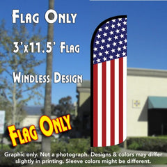 Usa Flag (Pattern/Vertical)  Windless Advertising Feather Flag Only