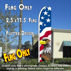 Usa New Glory (Eagle) Windless Advertising Feather Flag Only