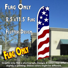 Usa New Glory Windless Advertising Feather Flag Only