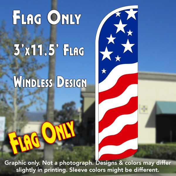 Usa New Glory Windless Advertising Feather Flag Only