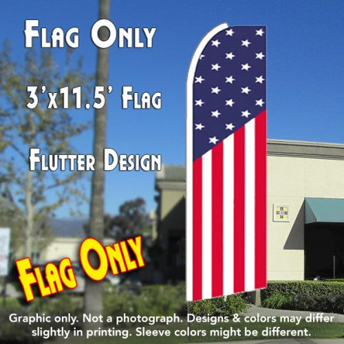 Usa Stars And Stripes (Flag Pattern)  Windless Advertising Feather Flag Only