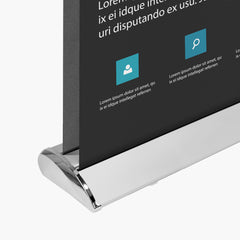 Deluxe Retractable Banner, Double Sided (33″x 81″ )