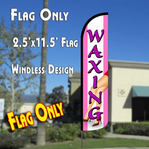 Waxing (Pink)  Windless Advertising Feather Flag Only