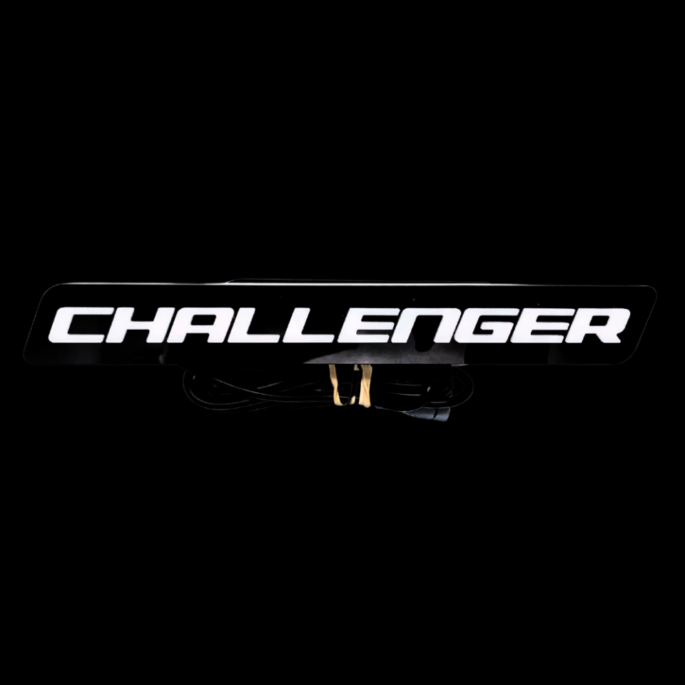 DODGE CHALLENGER ILLUMINATED LOGO