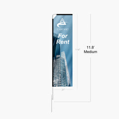 11.8ft Rectangle Feather Flag (Medium)